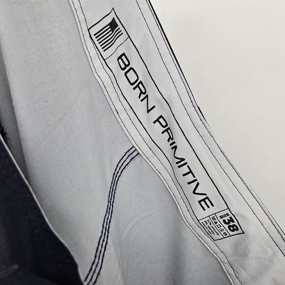 Born Primitive Shorts Mens 38 Blue Patriotic American‎ Flag Jones N4 Crossfit - Picture 13 of 14